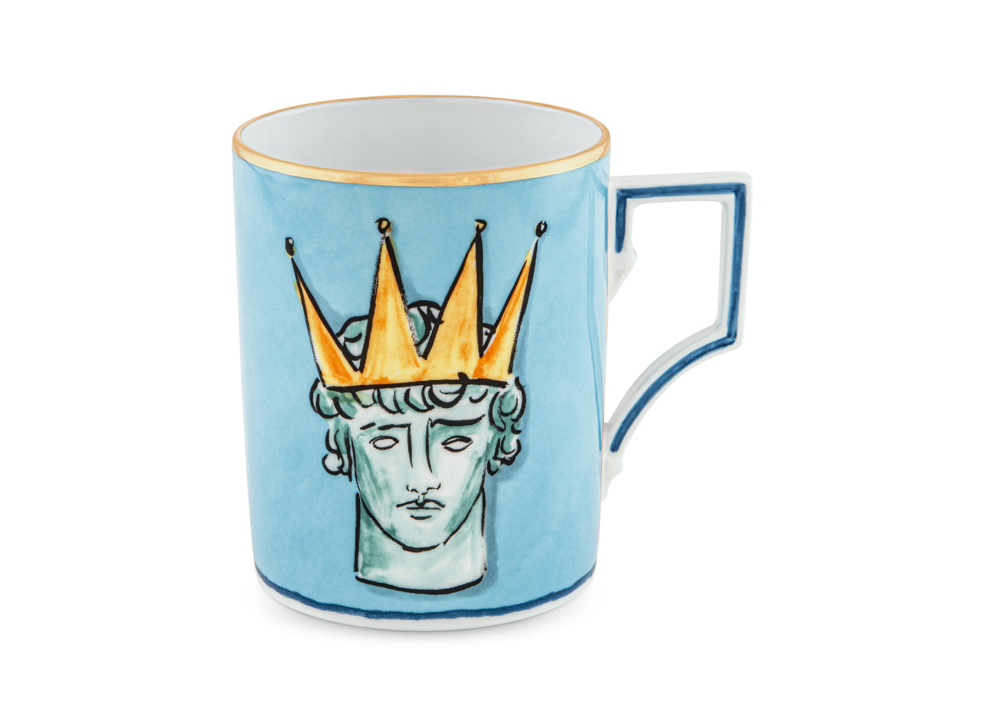 GINORI 1735 Designer porcelain Il viaggio di nettuno mug