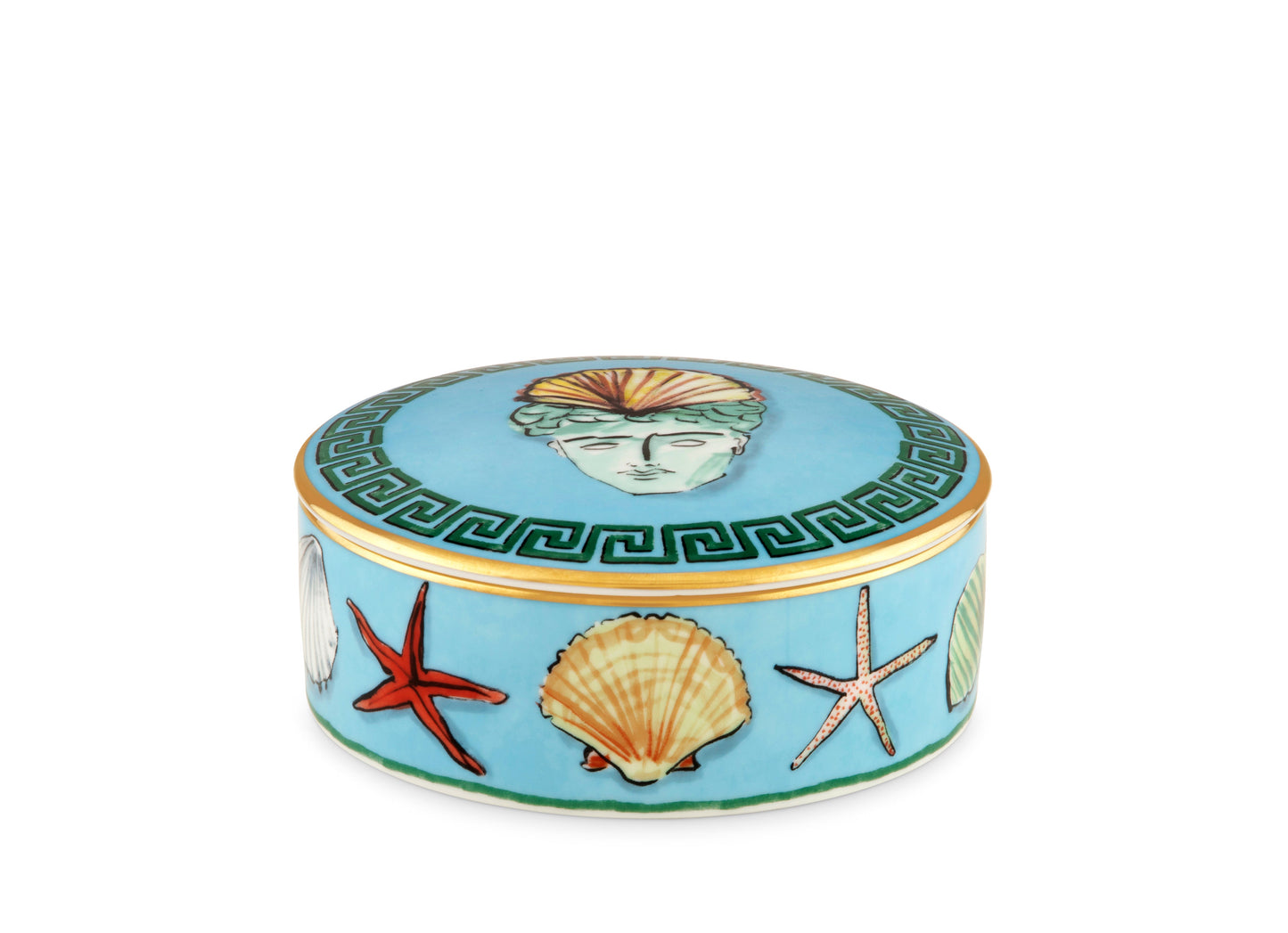 GINORI 1735 Designer porcelain Il viaggio di nettuno trinket box