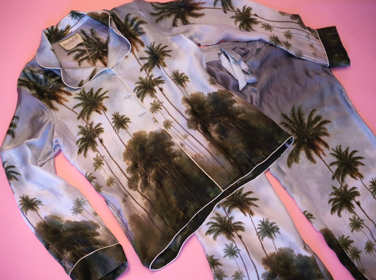 TROPICAL PUNCH Pajama Set Jungle Palm