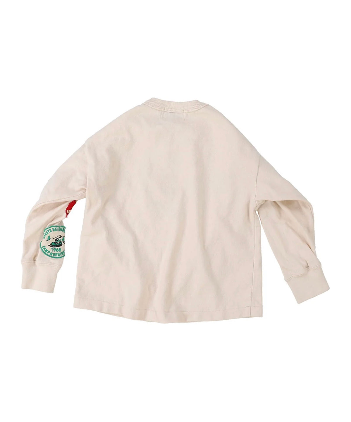 DENIM DUNGAREE Vintage Cotton Jersey Patch Long Sleeve Tee