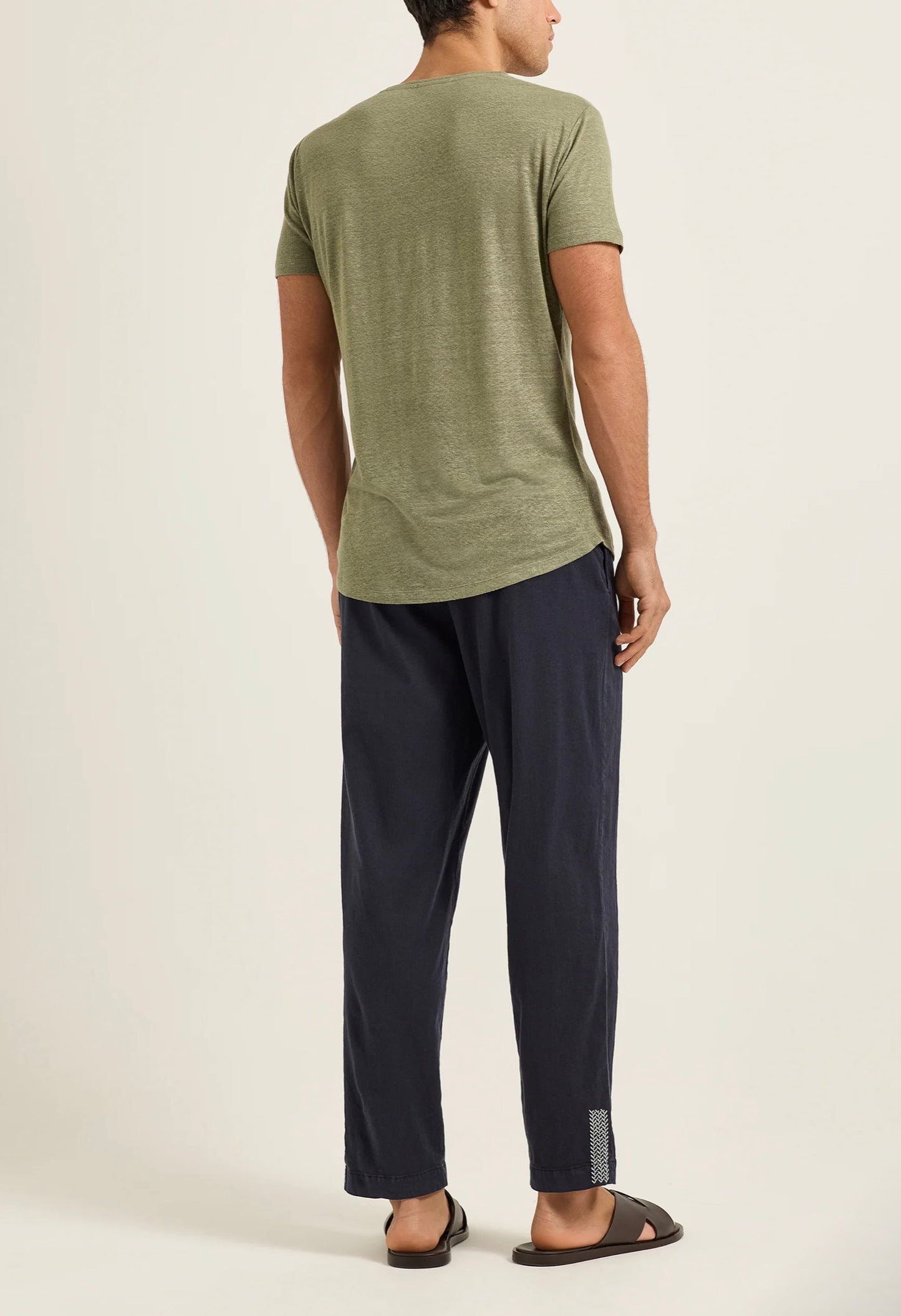 Orlebar Brown HERBAL GREEN OB-T LINEN SHIRT