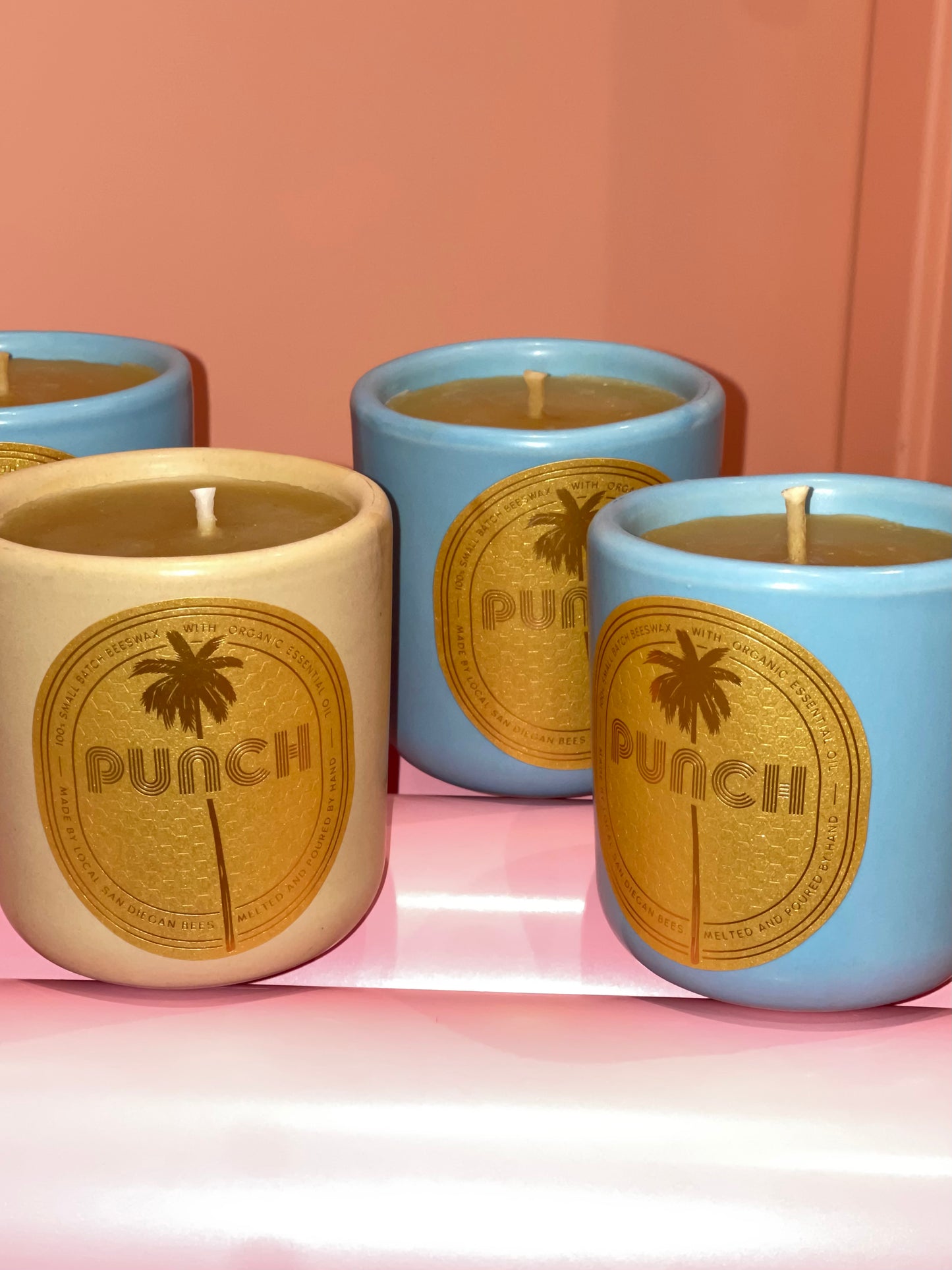 TROPICAL PUNCH Candle 100% Beeswax