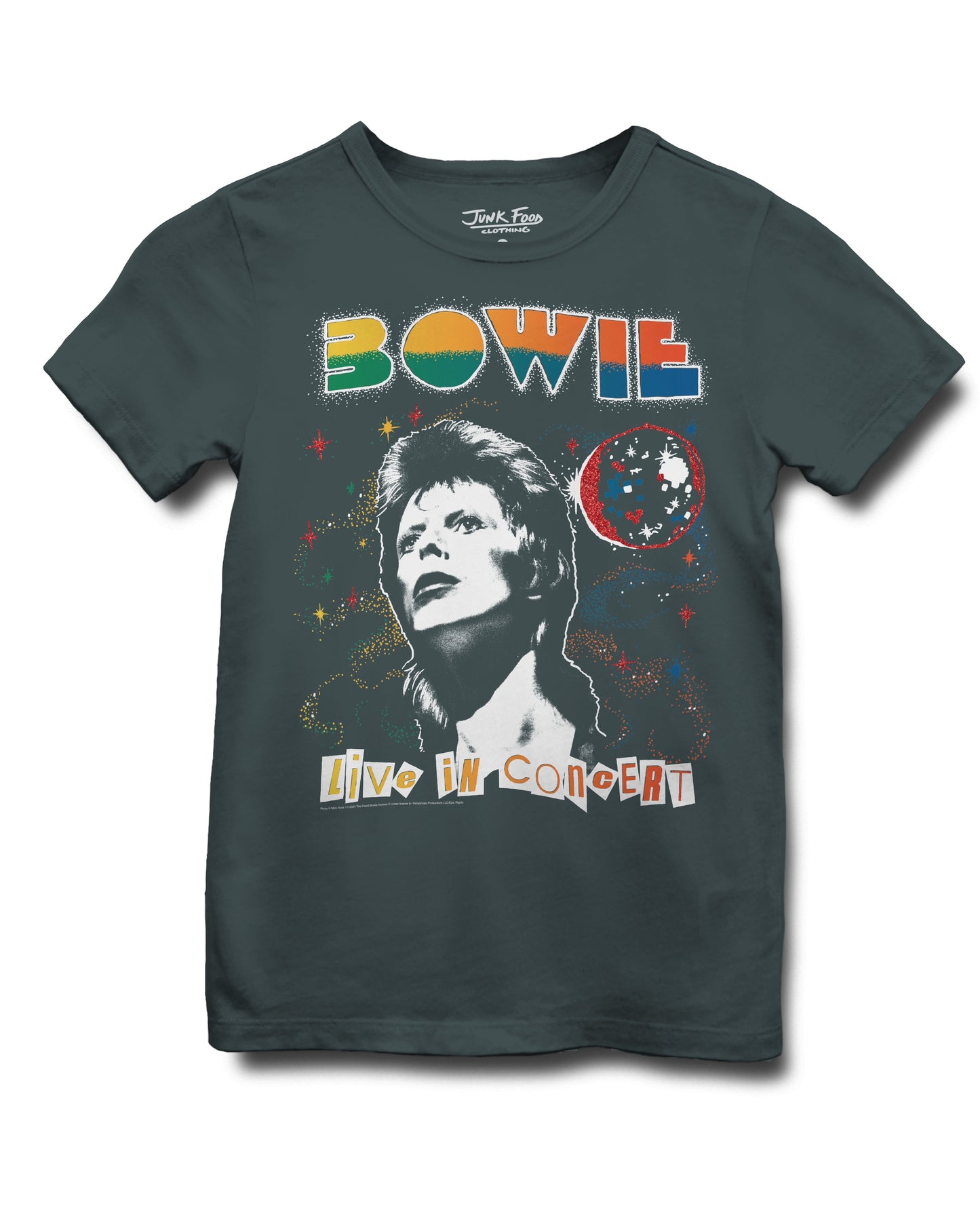 Junk Food Clothing KIDS BLACK SEA BOWIE GLAM TEE