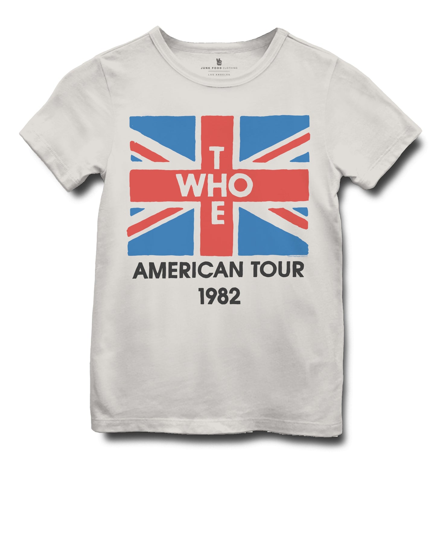 Junk Food Clothing KIDS VINTAGE WHITE THE WHO AMERICAN TOUR TEE