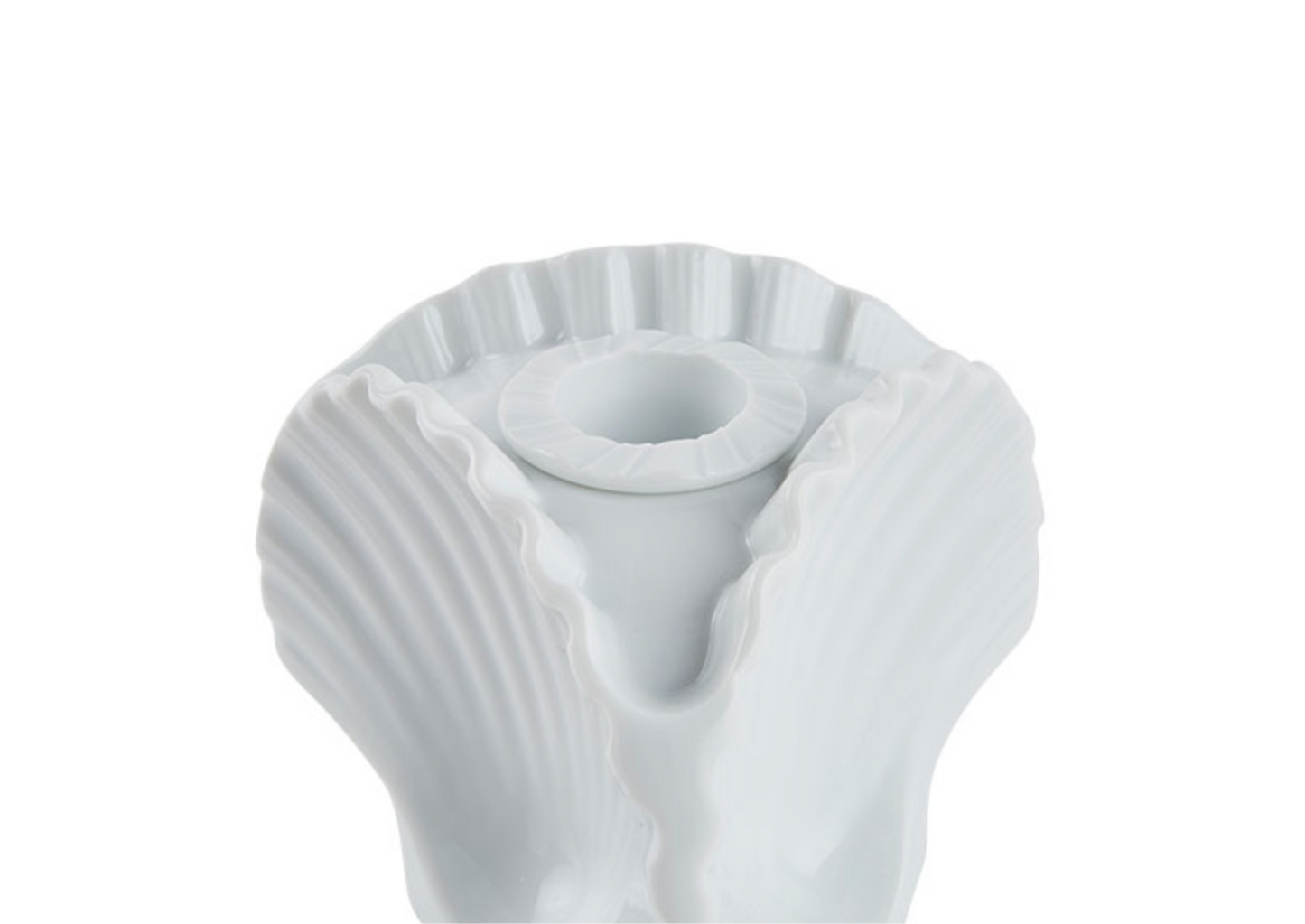 GINORI 1735 Designer porcelain Il viaggio di nettuno shell candleholder