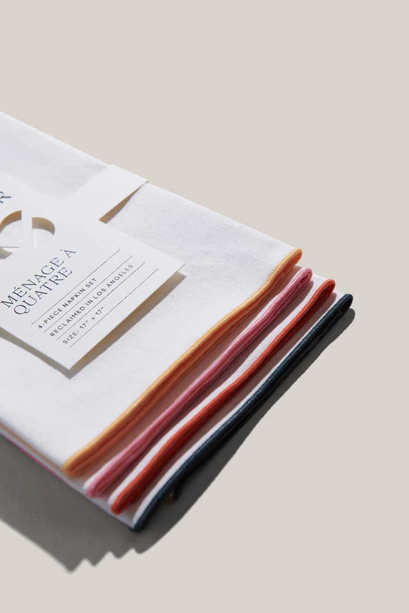 Atelier Saucier Napkins Rainbow Twill (Set of 4)