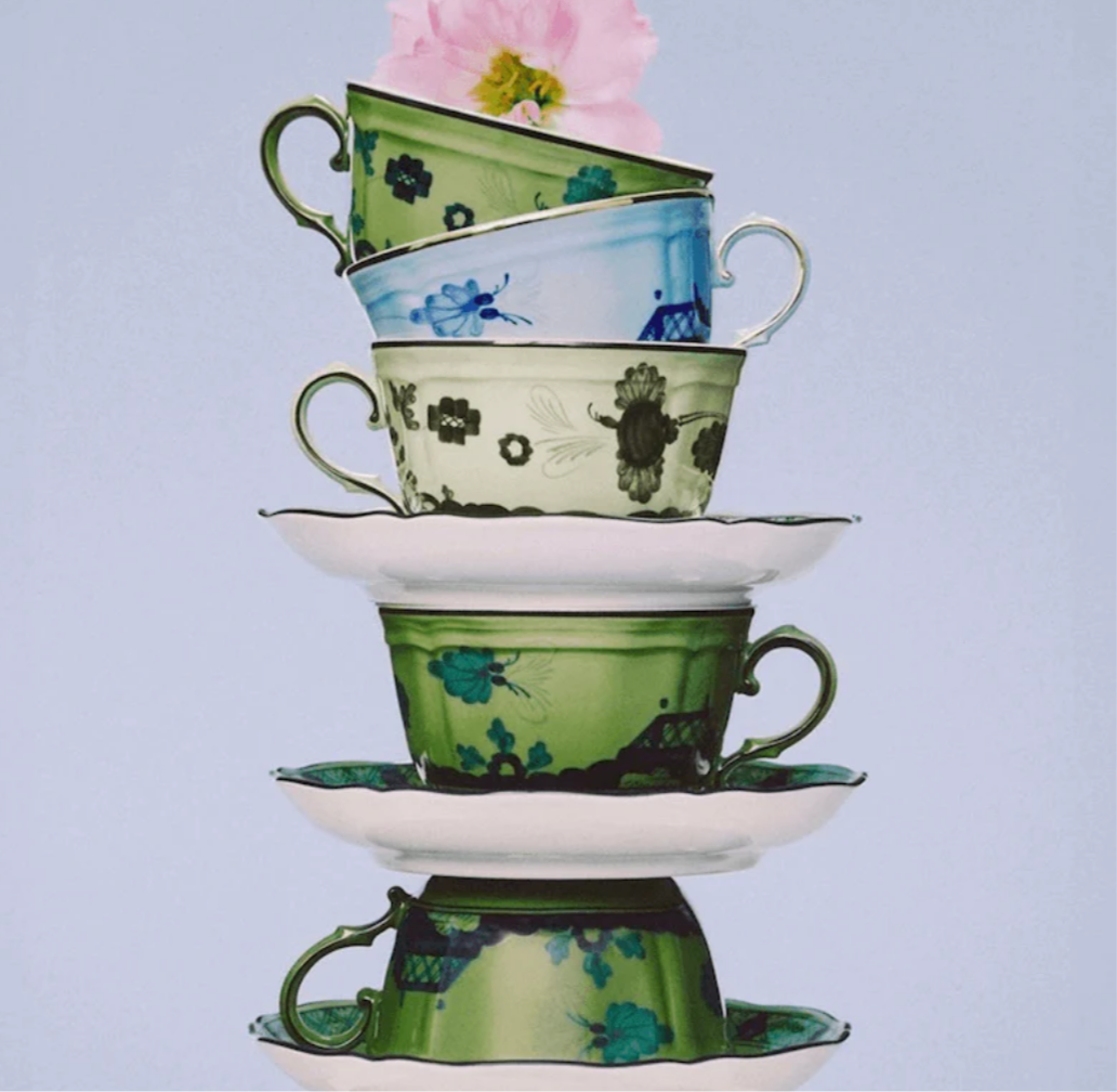 GINORI 1735 Designer porcelain oriente italiano bario tea cup