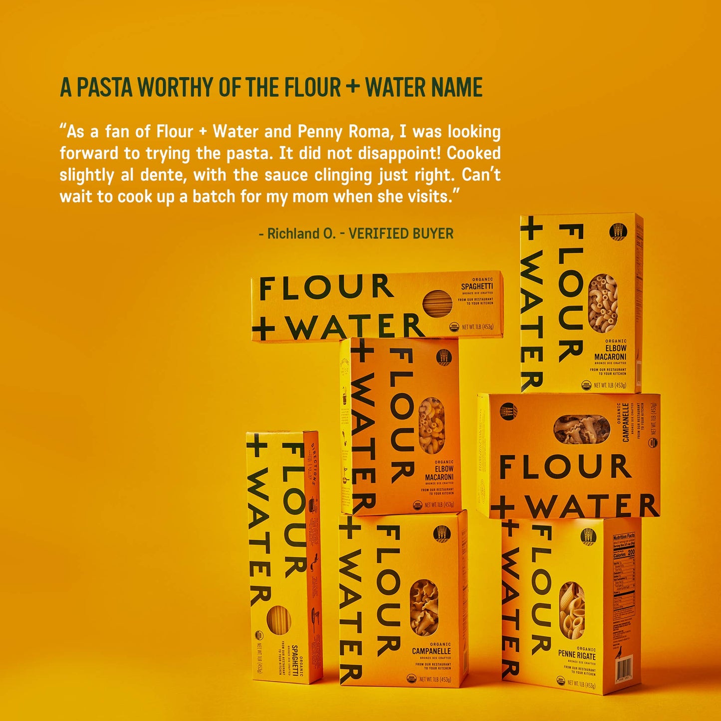 Flour + Water Foods - Organic Elbow Macaroni