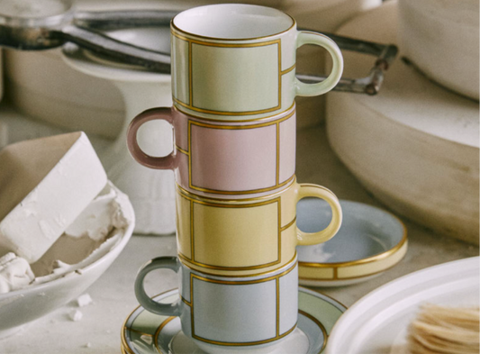 GINORI 1735 Designer porcelain diva espresso set