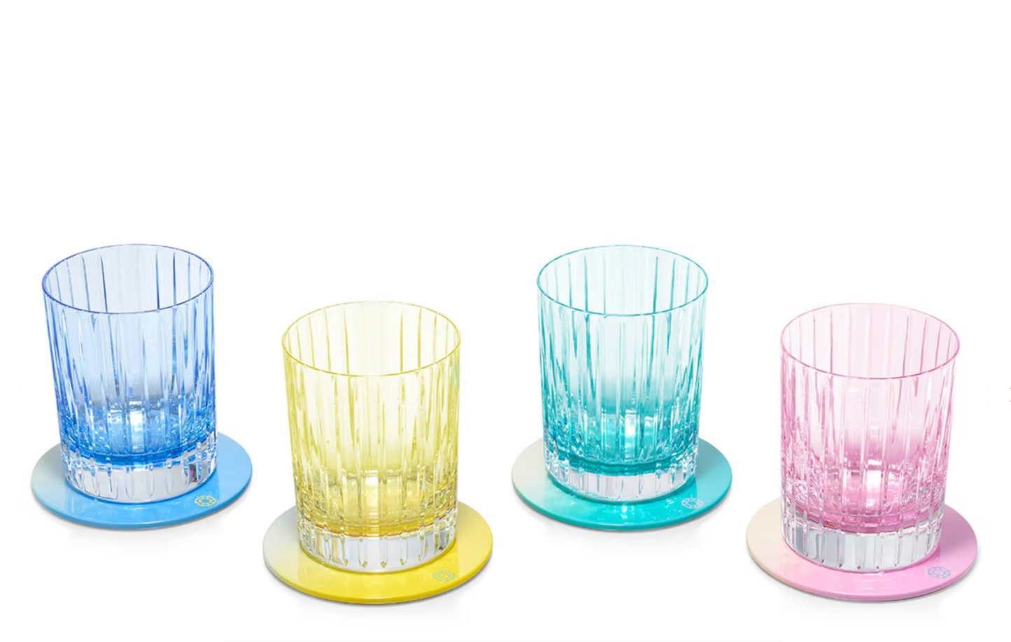BACCARAT Octogone pastel colors of joy coasters