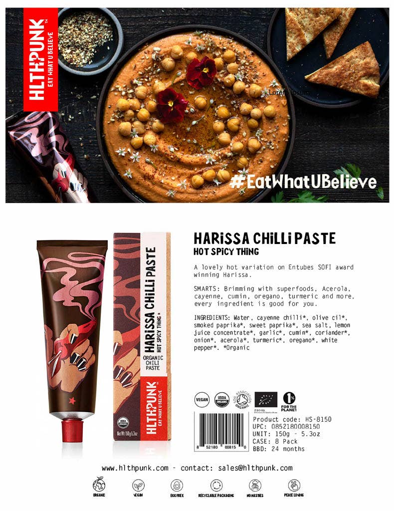 M5 Corporation - Harissa Chilli Paste Organic - 5.3oz (150gm)