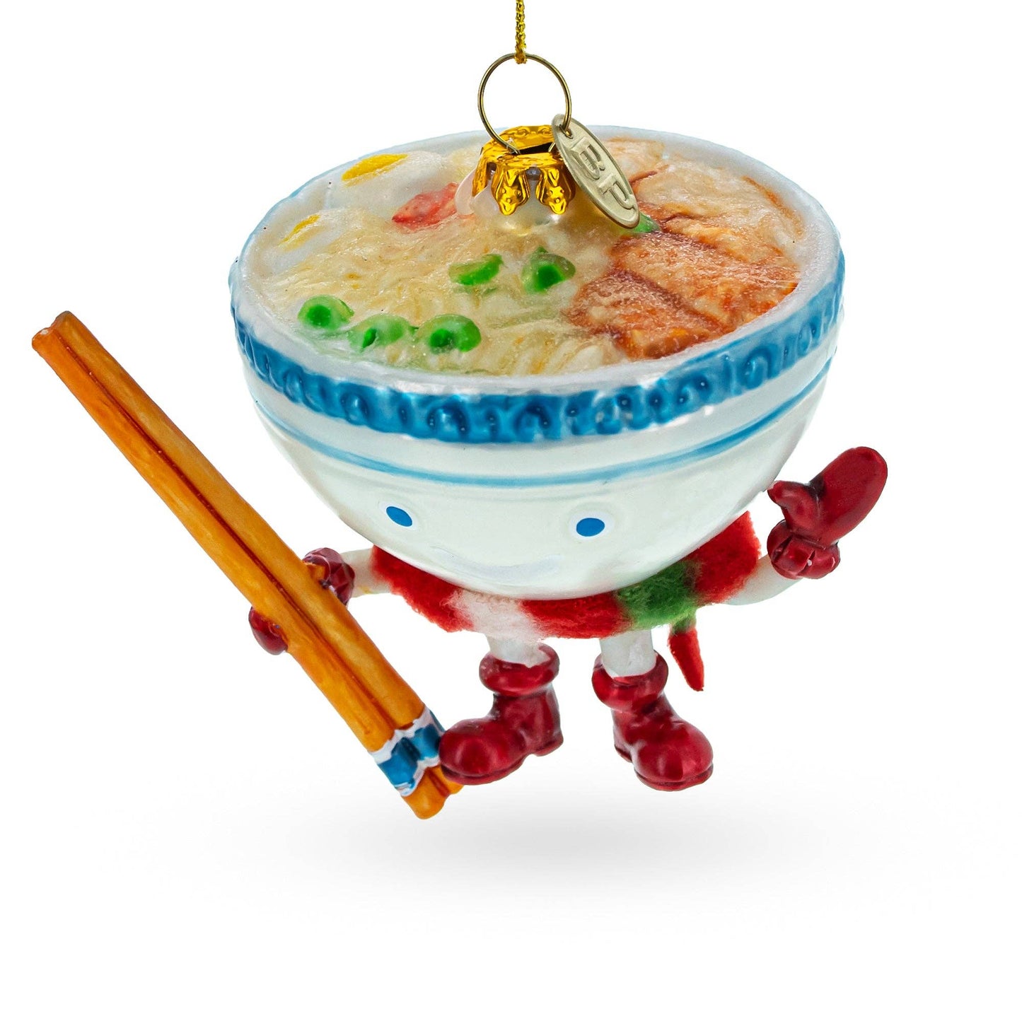 BestPysanky - Ramen Bowl with Chopsticks Glass Ornament