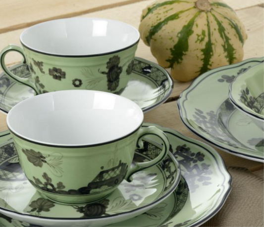 GINORI 1735 Designer porcelain oriente italiano bario tea saucer