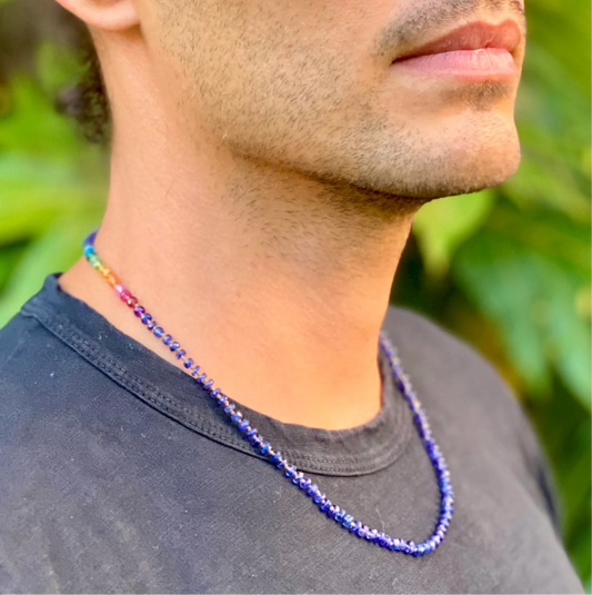 Amalia Ali'i Necklace Blue Sapphire Kāne