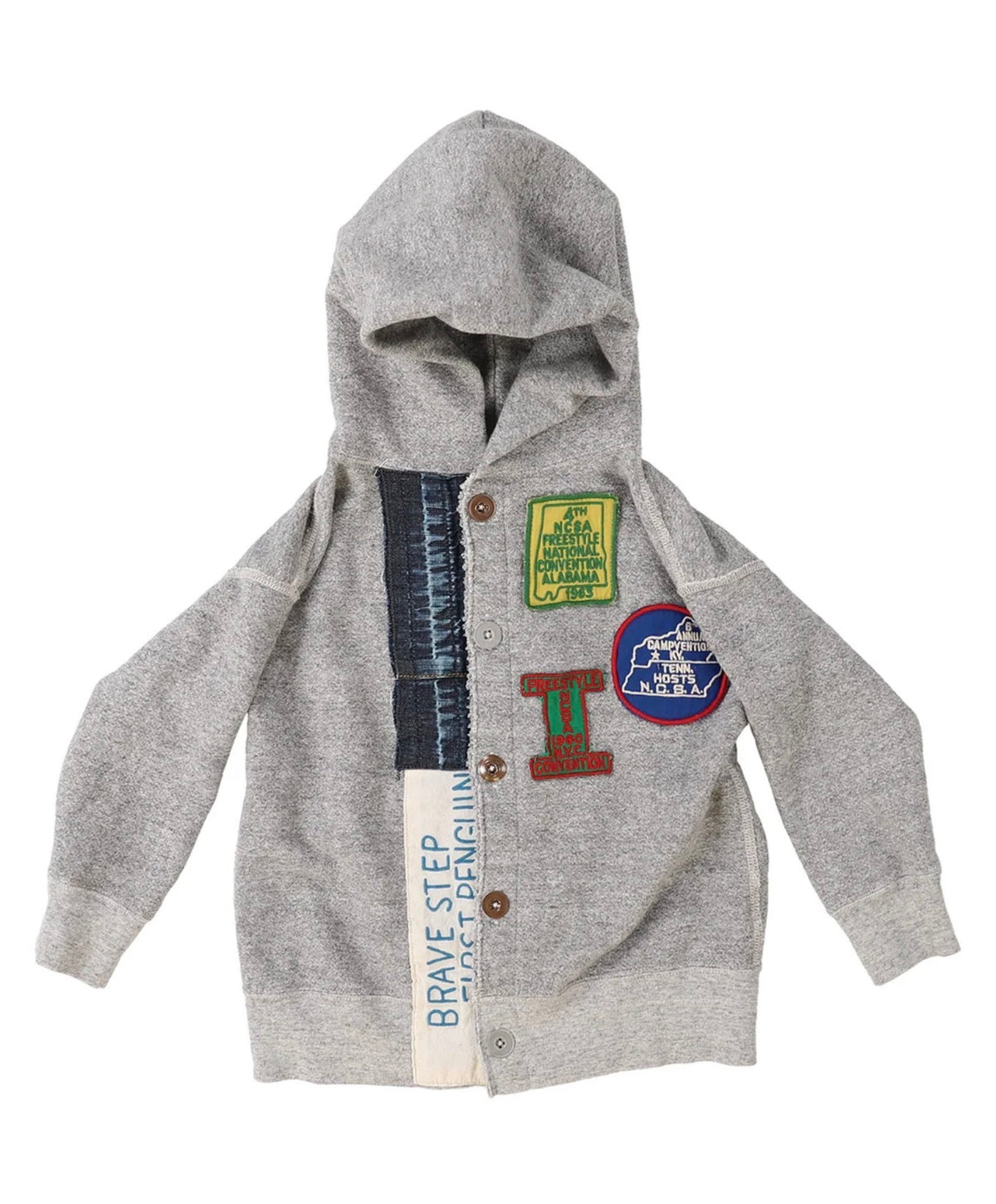 DENIM DUNGAREE Vintage Loopback Remake Hoodie