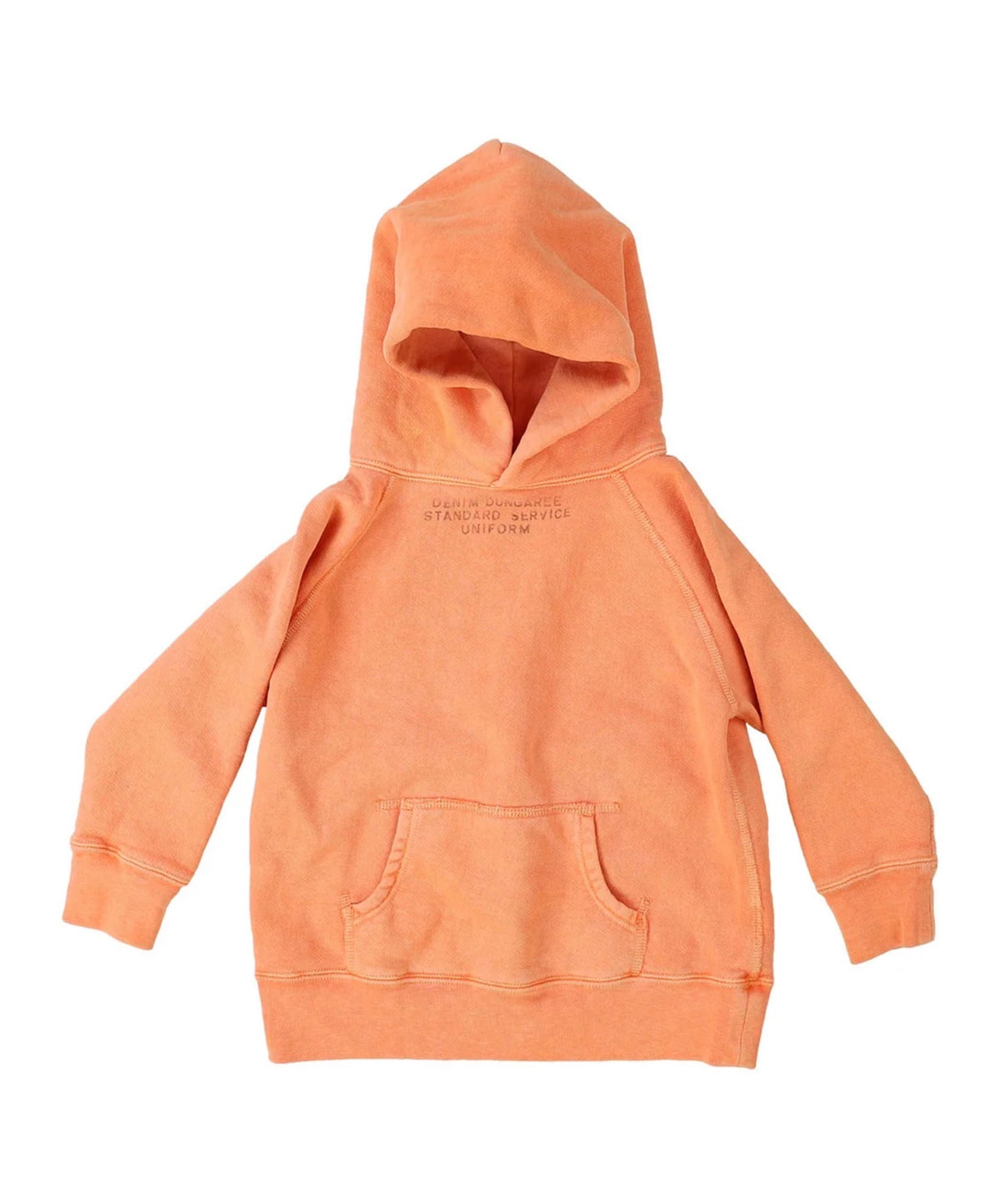 DENIM DUNGAREE Vintage Loopback Simple Hoodie