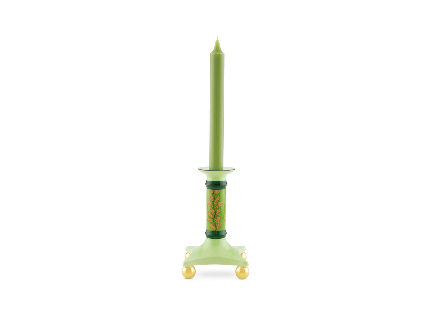 GINORI 1735 Designer porcelain candleholder fox thicket folly