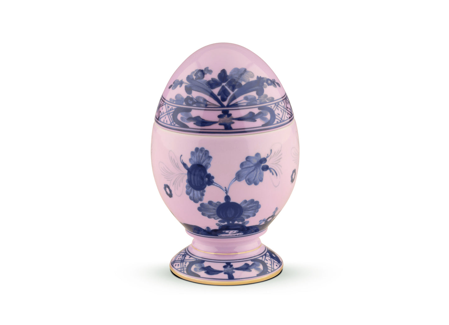 GINORI 1735 Designer porcelain oriente italiano decorative egg azalea