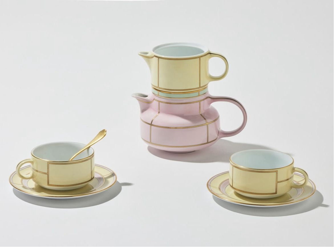 GINORI 1735 Designer porcelain diva teapot