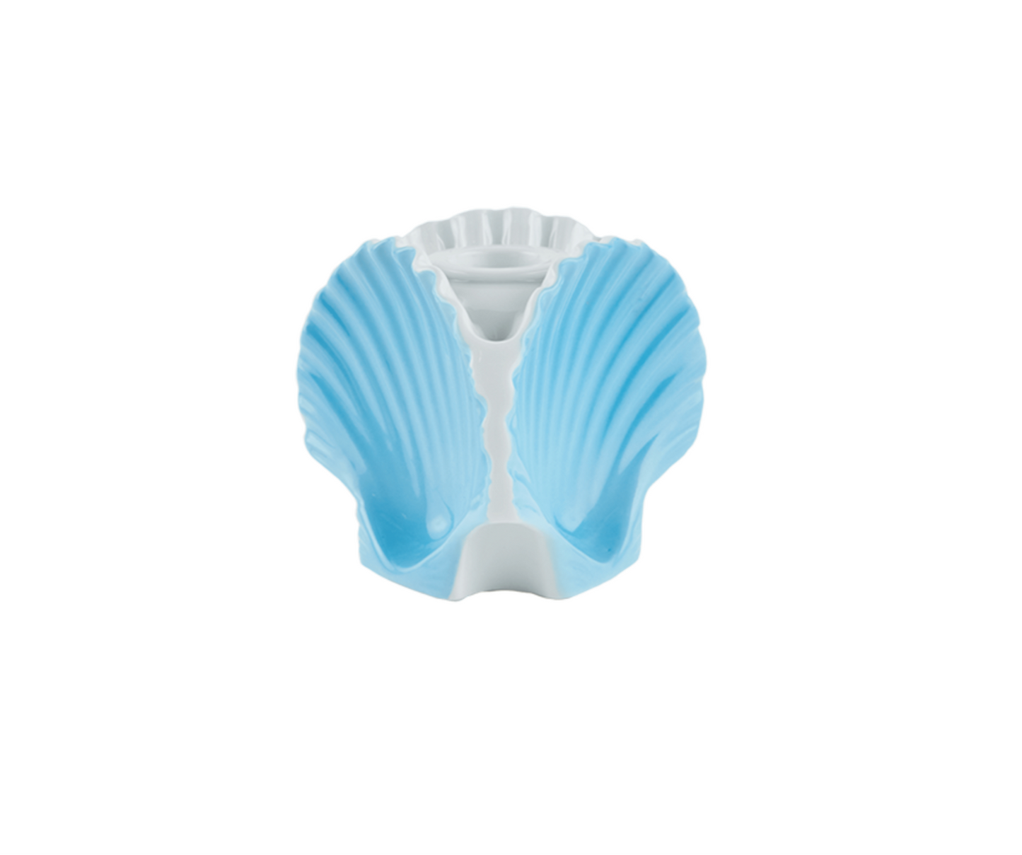 GINORI 1735 Designer porcelain Il viaggio di nettuno shell candleholder
