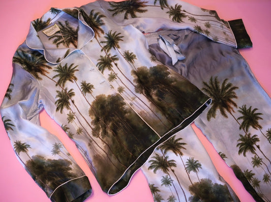 TROPICAL PUNCH Pajama Set Jungle Palm