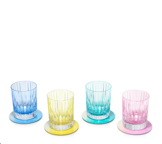 BACCARAT Octogone pastel colors of joy coasters