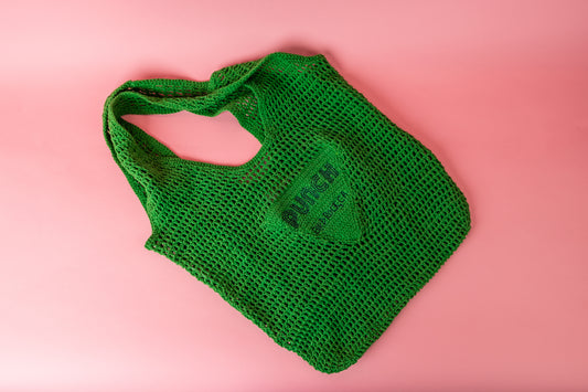 TROPICAL PUNCH "Punch" Crochet Bag-Green