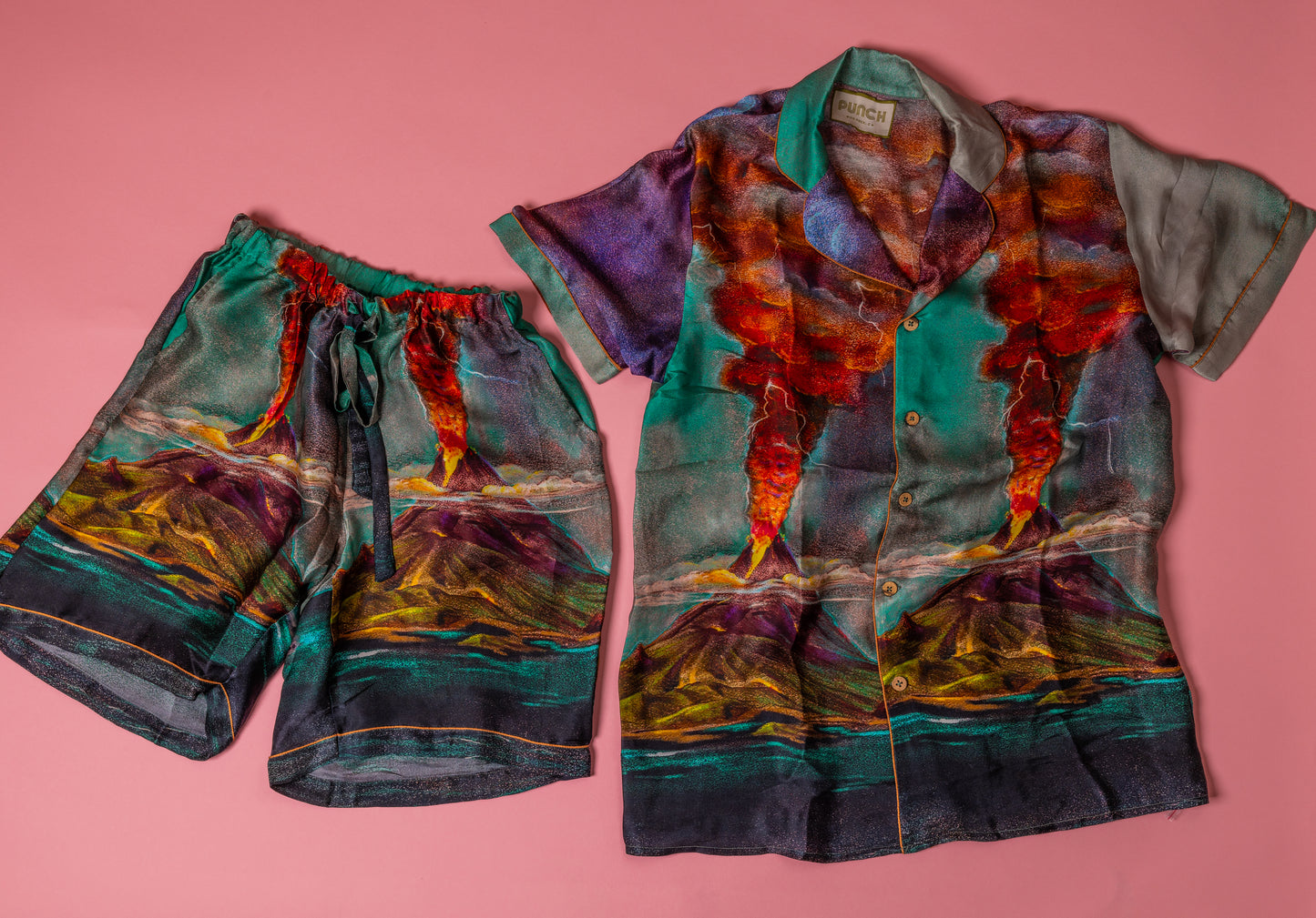 TROPICAL PUNCH Pajama Set Volcano
