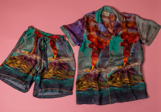 TROPICAL PUNCH Pajama Set Volcano