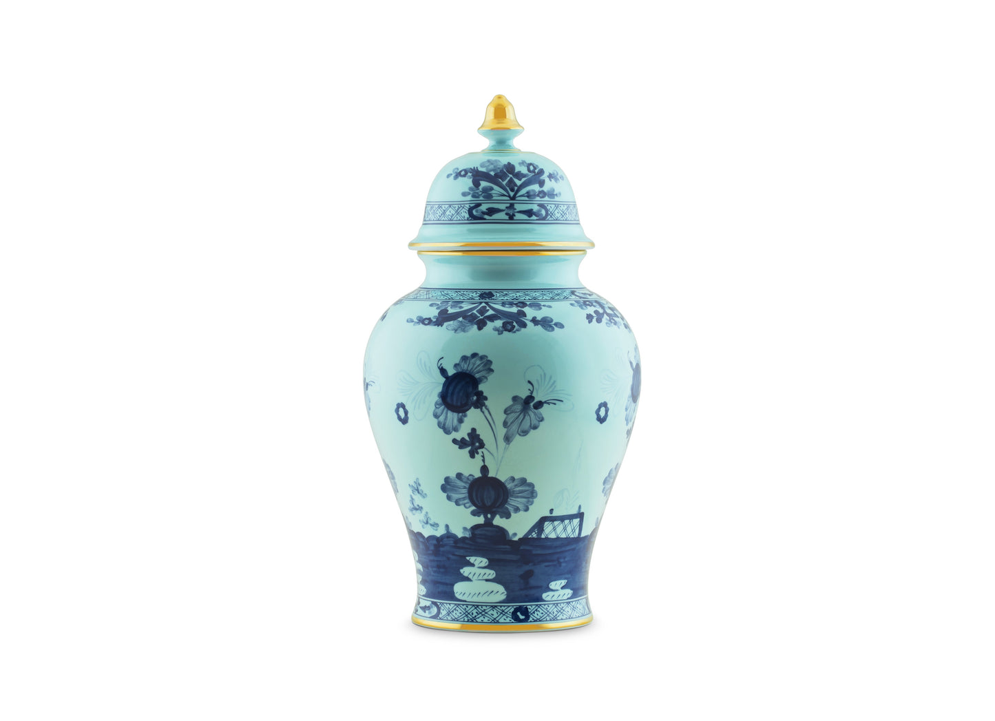 GINORI 1735 Designer porcelain large potiche vase