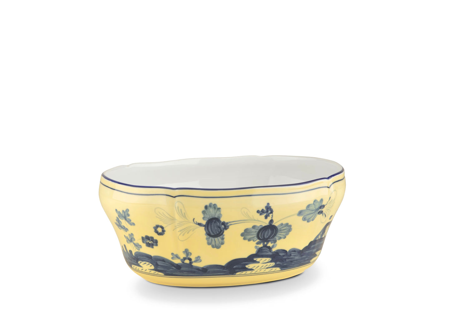 Ginori 1735 OVAL SALAD BOWL CITRINO ORIENTE ITALIANO
