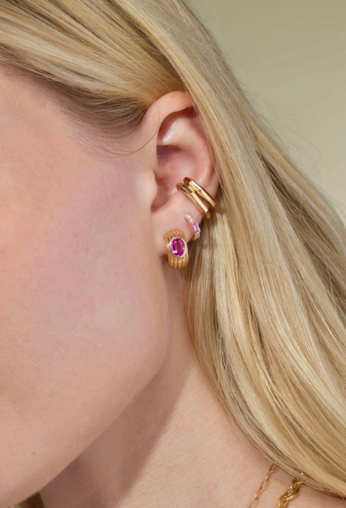 Sorellina OTTO GOLD HINGED EAR CUFF