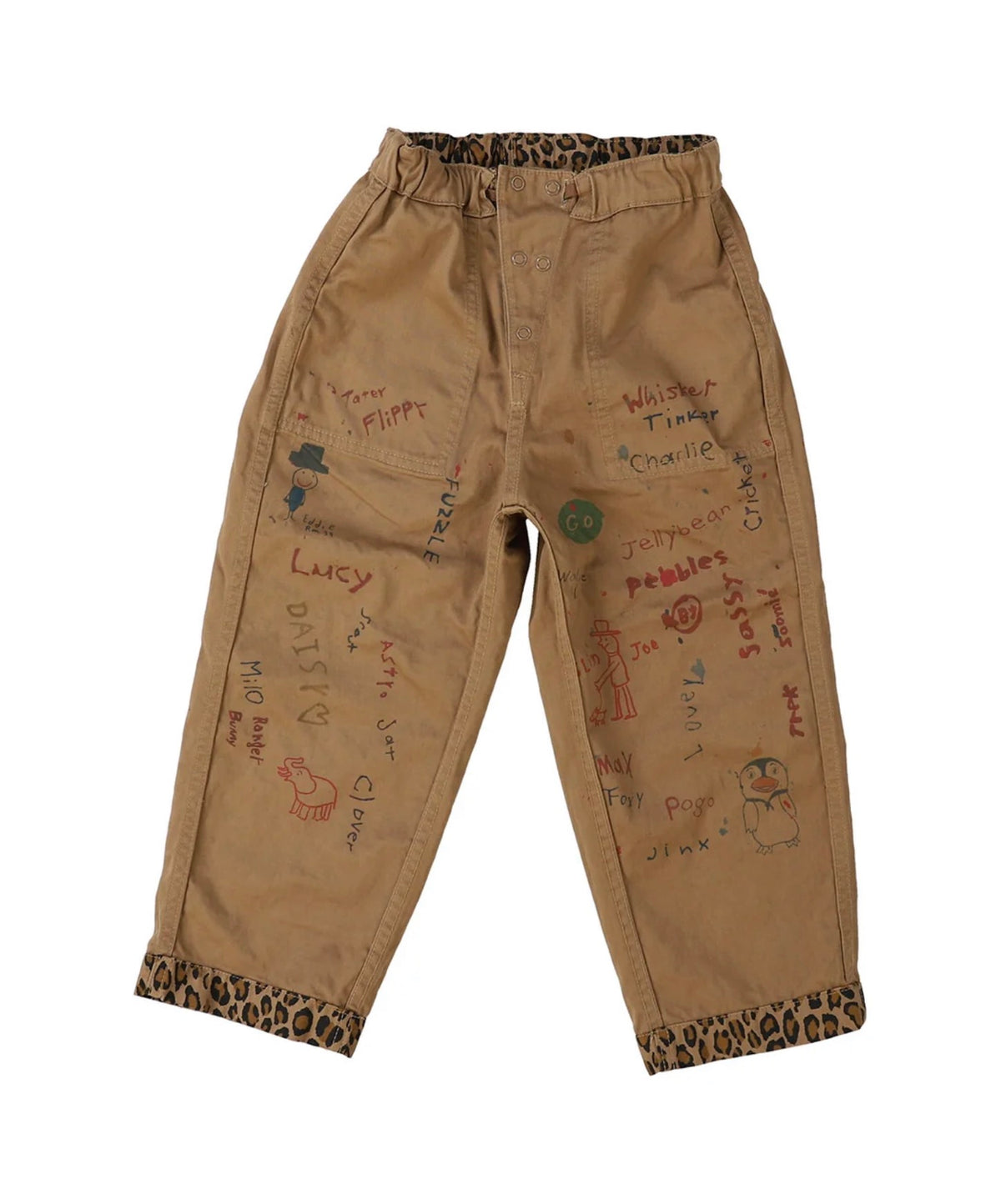 DENIM DUNGAREE Back Satin Camouflage Reversible Pants