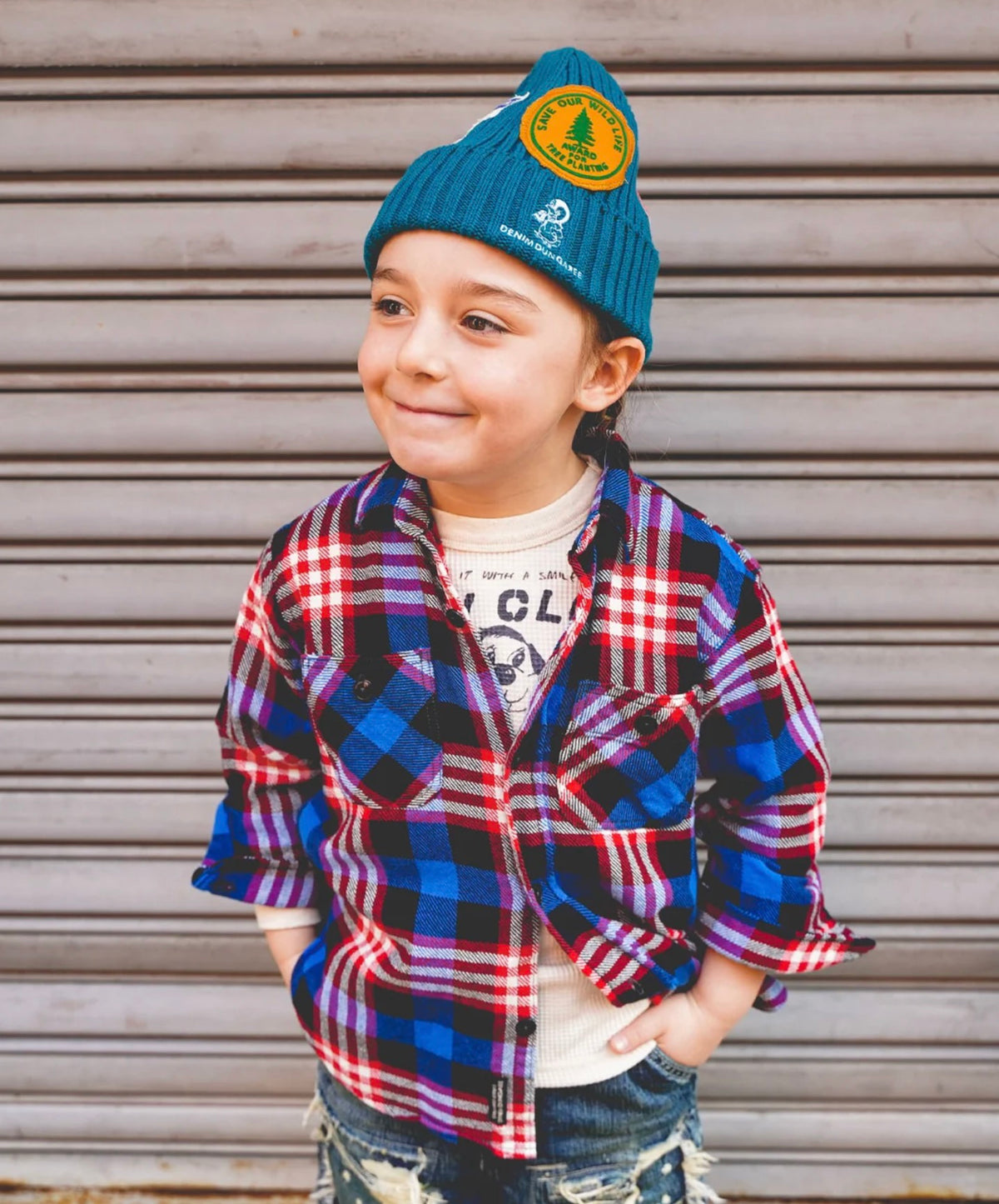 DENIM DUNGAREE Plaid Shirt