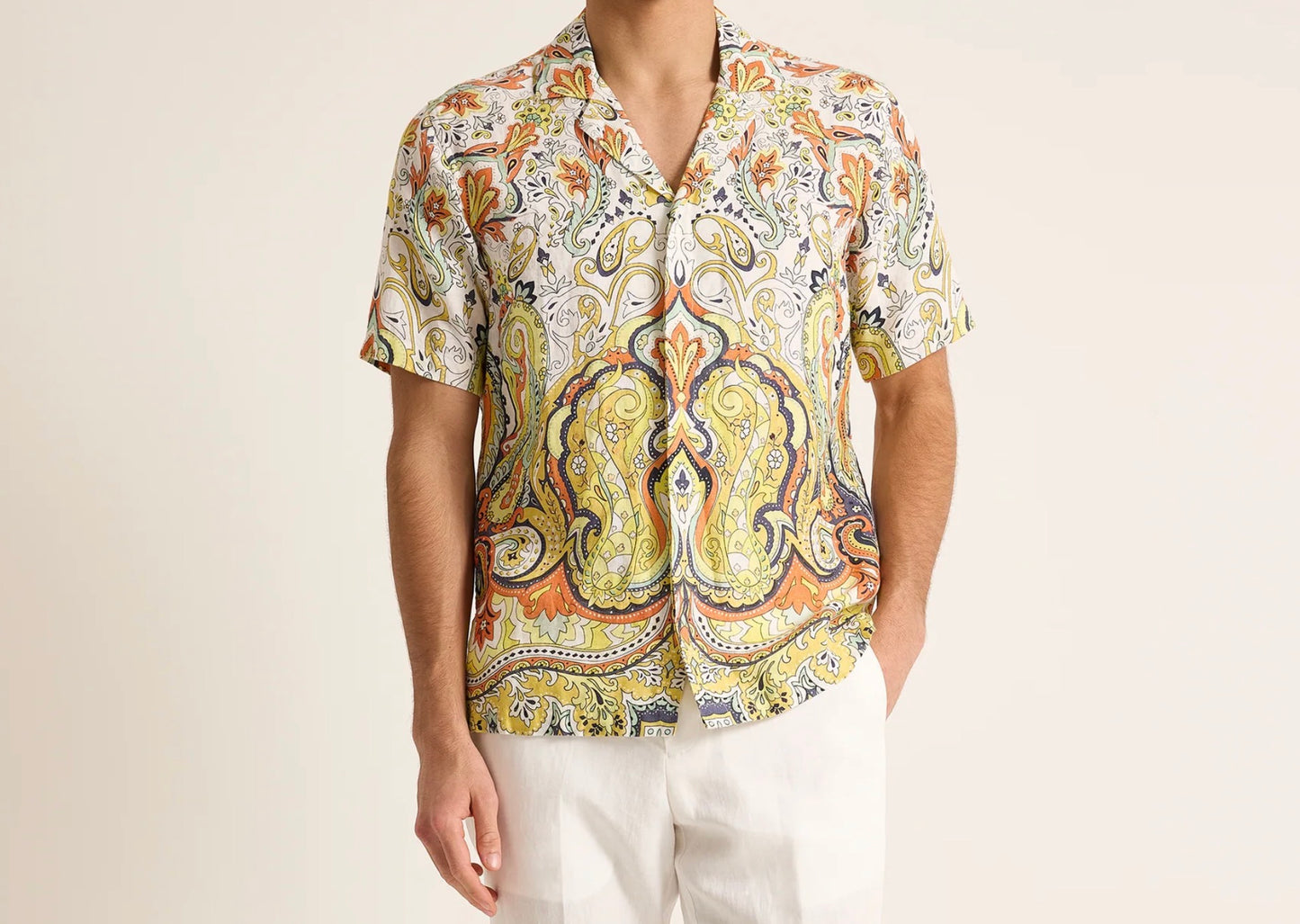 ORLEBAR BROWN Maitan linen fairground