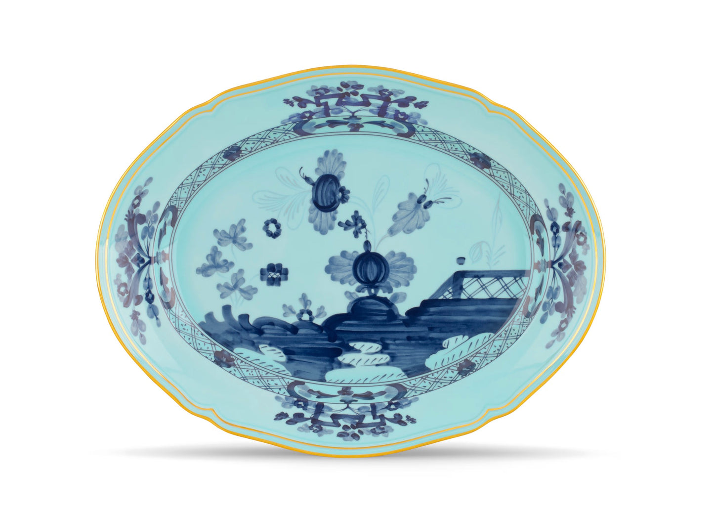 Ginori 1735 OVAL PLATTER IRIS ORIENTE ITALIANO