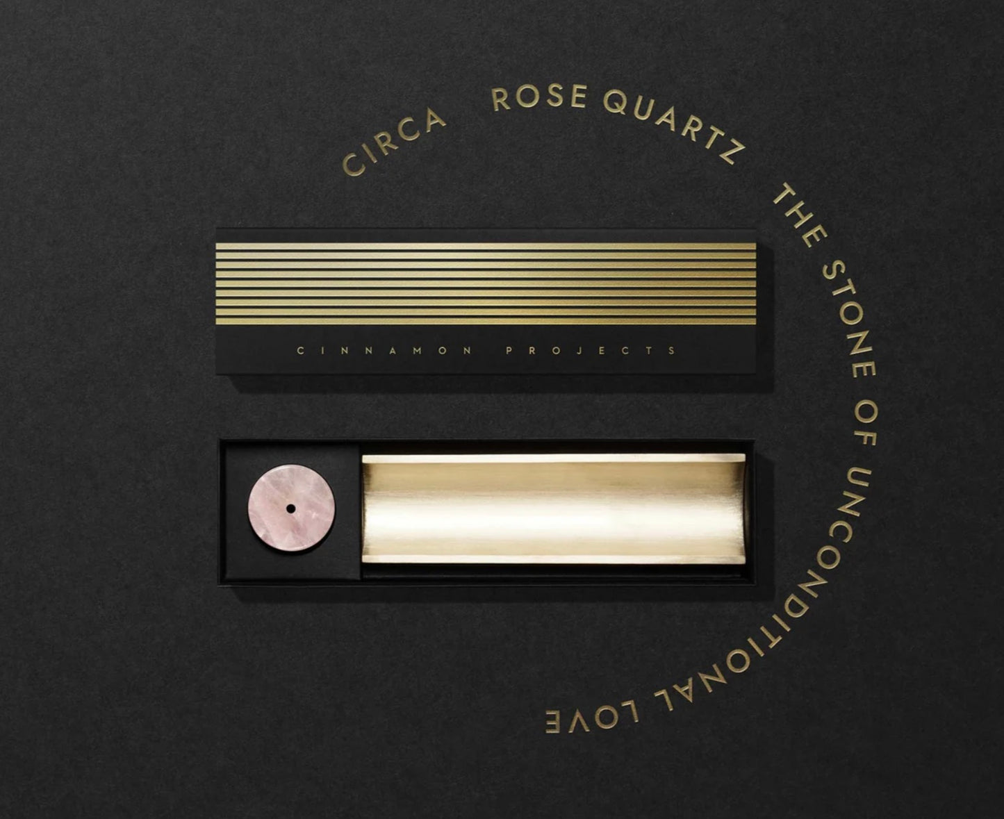 Cinnamon Projects ROSE QUARTZ CIRCA INCENSE BURNER
