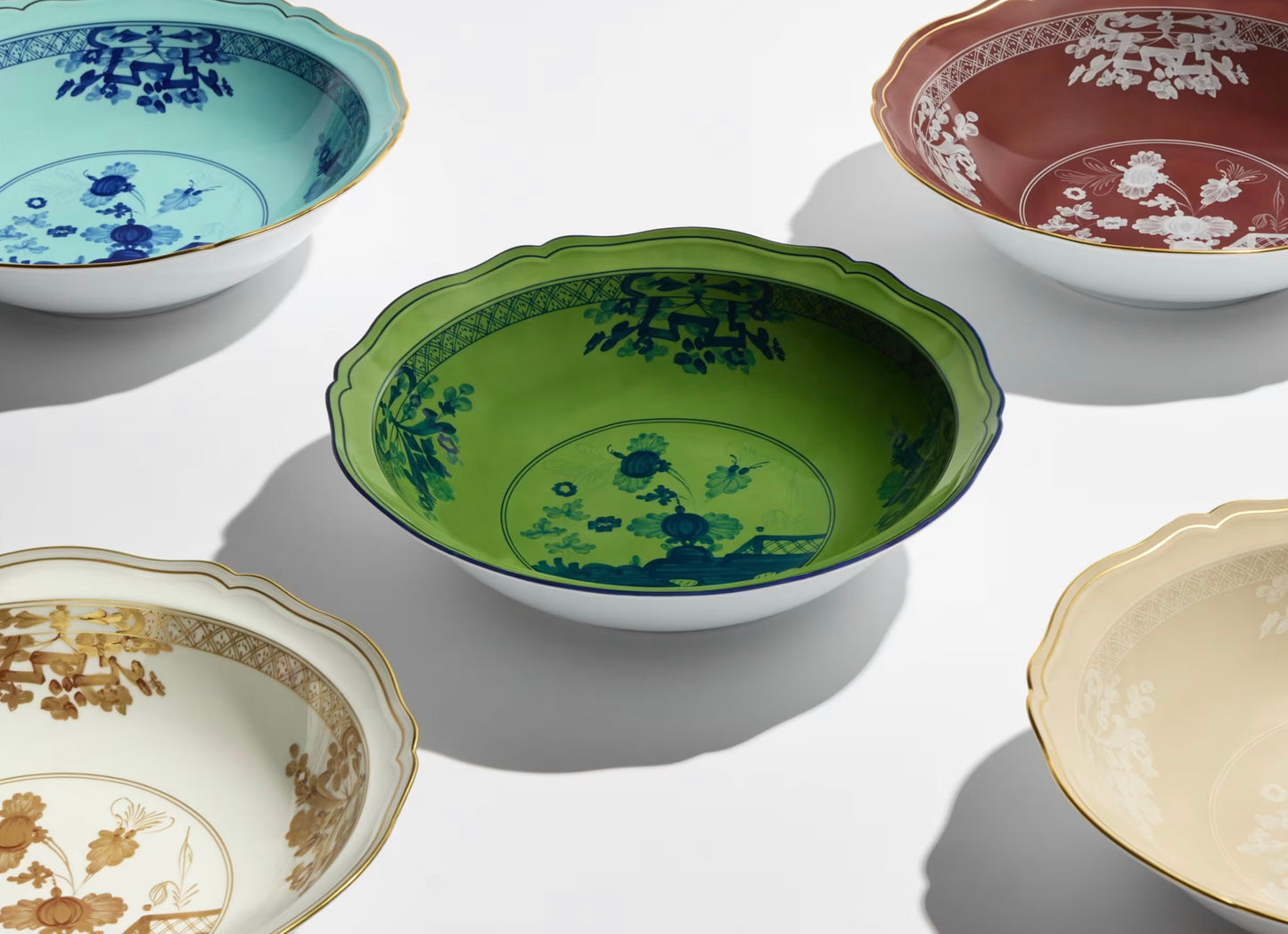 Ginori 1735 SERVING BOWL IRIS ORIENTE ITALIANO