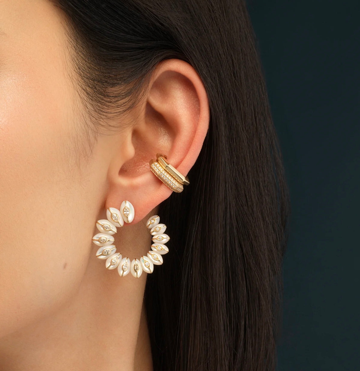 Sorellina OTTO PAVE EAR CUFF