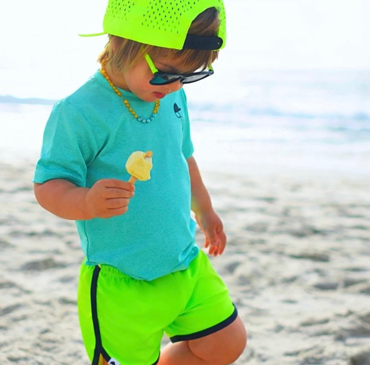 Neon Spotfast Sun Protection SS Swim Shirt