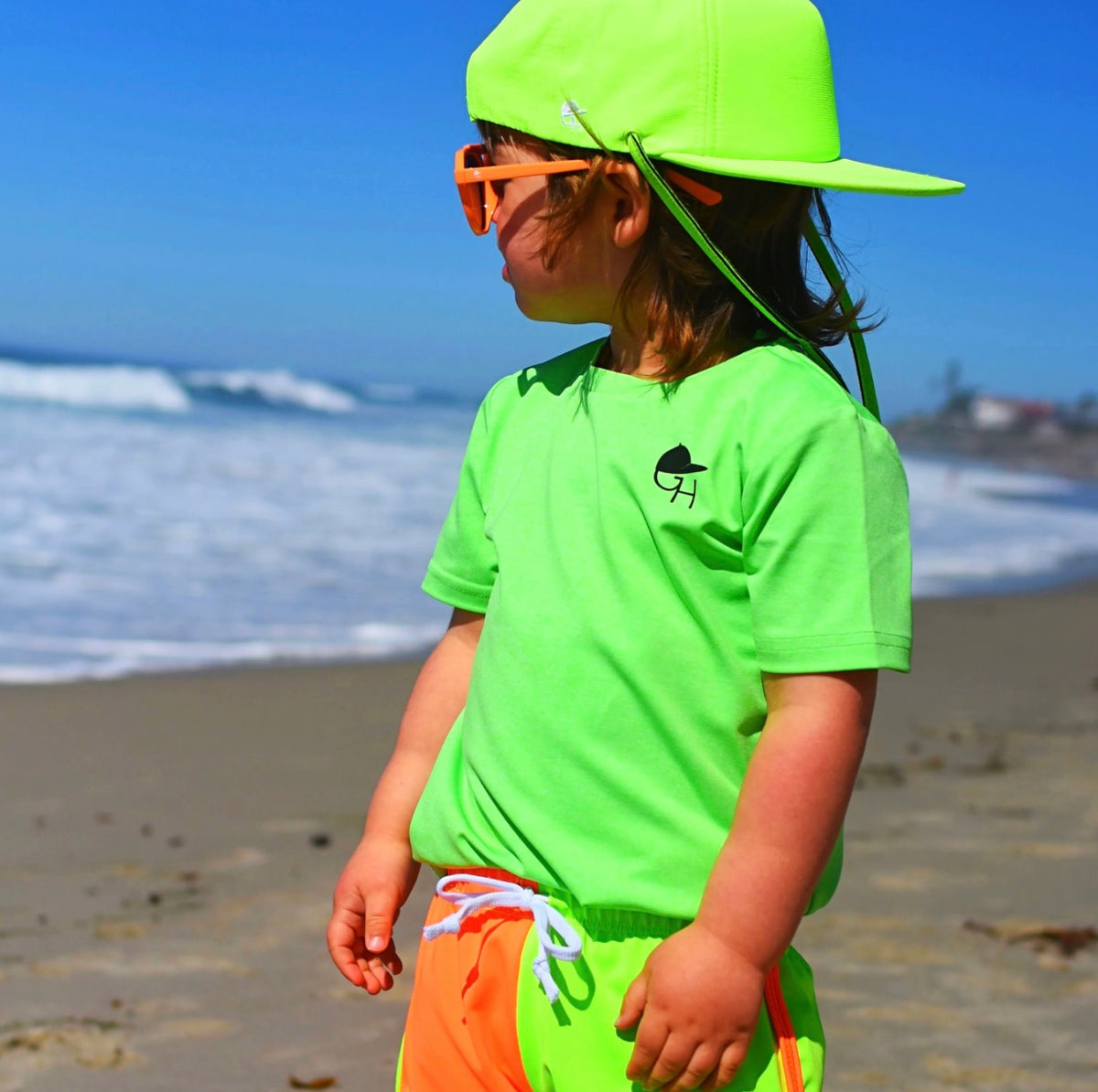 Neon Spotfast Sun Protection SS Swim Shirt