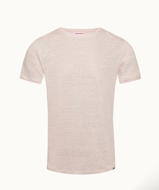 Orlebar Brown MACARON PINK OB-T LINEN SHIRT
