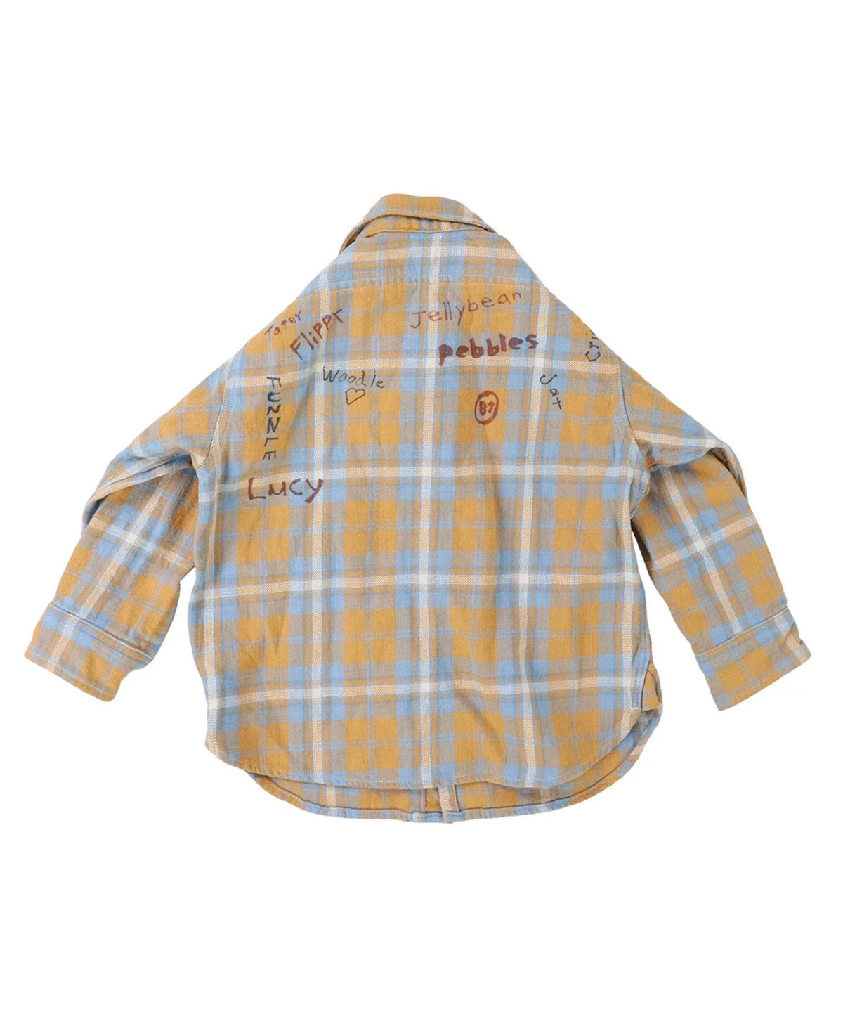 DENIM DUNGAREE Plaid Scribble Shirt