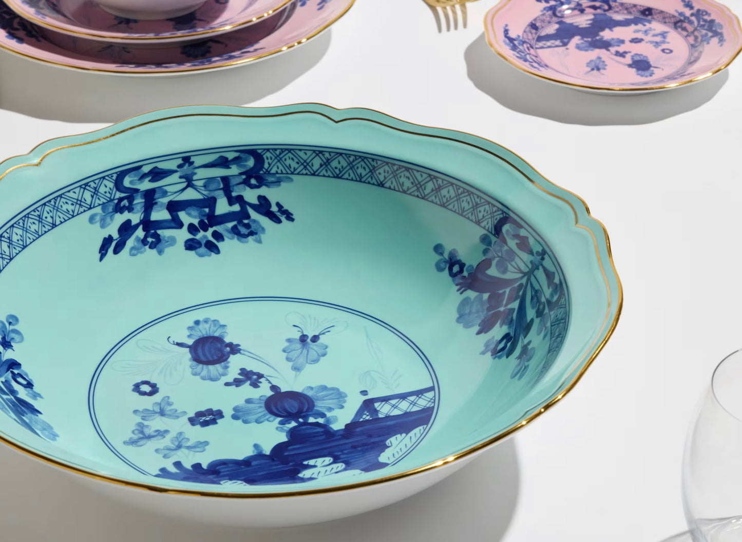 Ginori 1735 SERVING BOWL IRIS ORIENTE ITALIANO