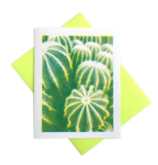 Next Chapter Studio - Cactus - Risograph Greeting Card