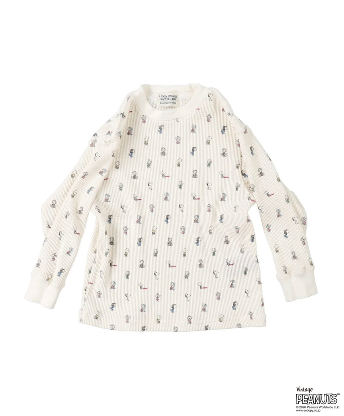 DENIM DUNGAREE Waffle SNOOPY TEE