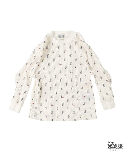 DENIM DUNGAREE Waffle SNOOPY TEE
