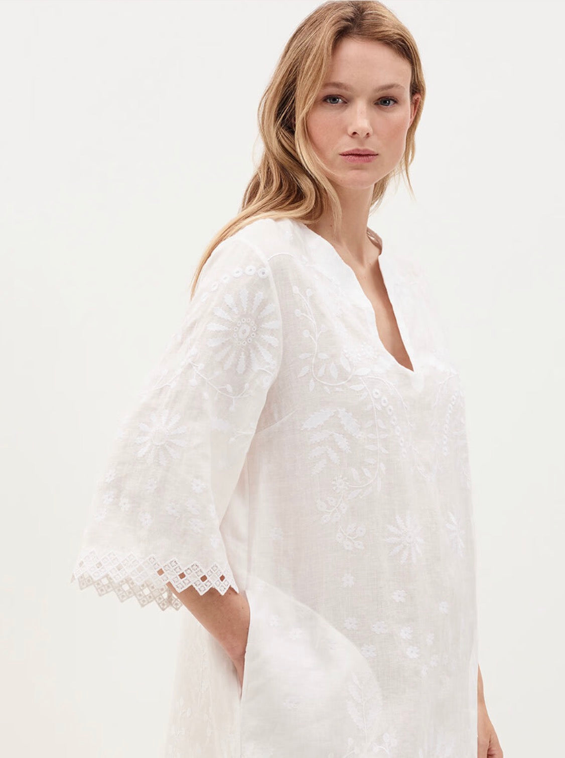 ERES Paris LAIT AIGUE-MARINE SHORT DRESS