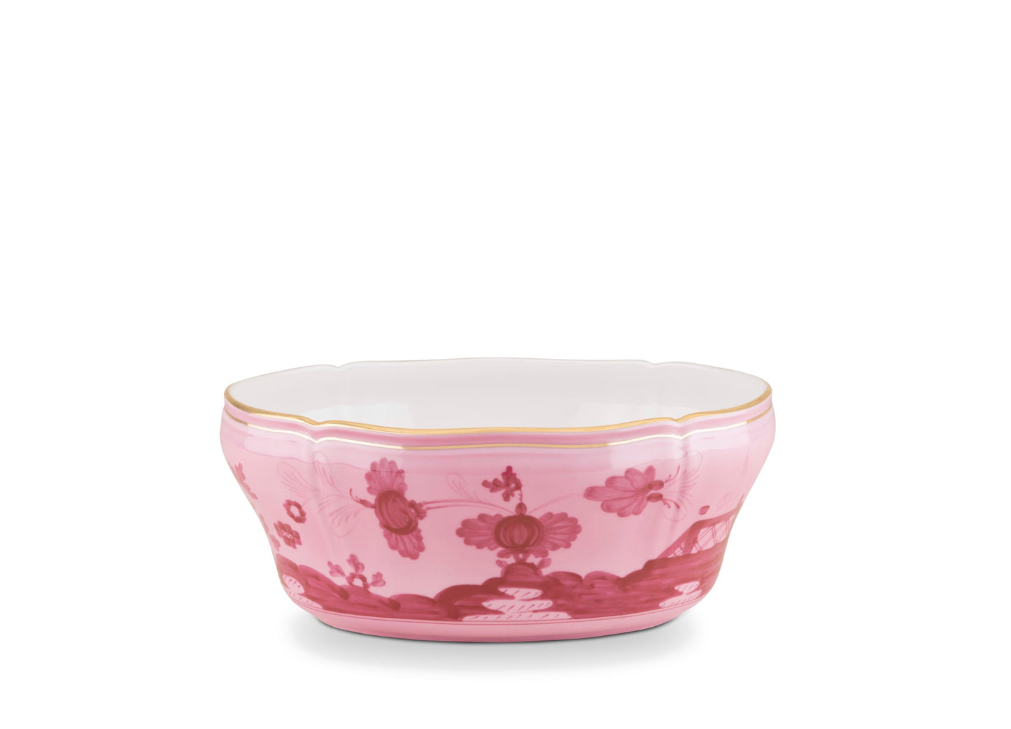Ginori 1735 OVAL SALAD BOWL PORPORA ORIENTE ITALIANO