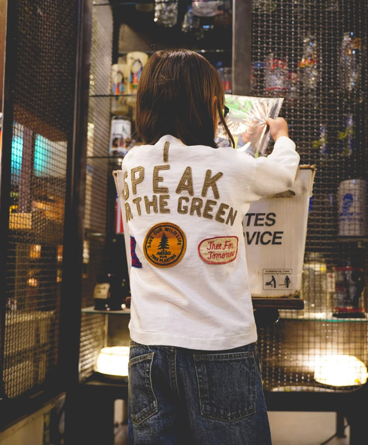 DENIM DUNGAREE Cotton Jersey Long Sleeve Tee
